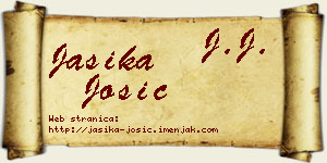 Jasika Josić vizit kartica